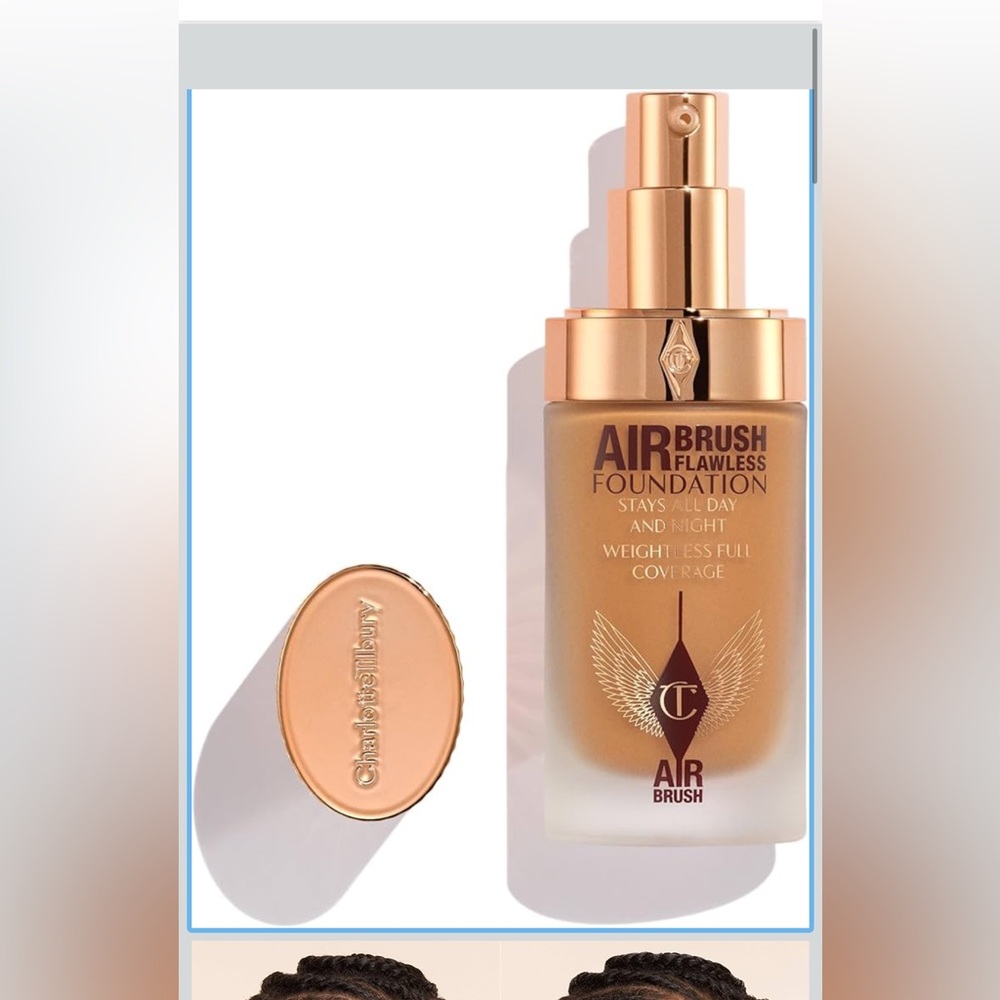 NWT Charlotte Tilbury Flawless Matte Foundation #10 Warm Tan